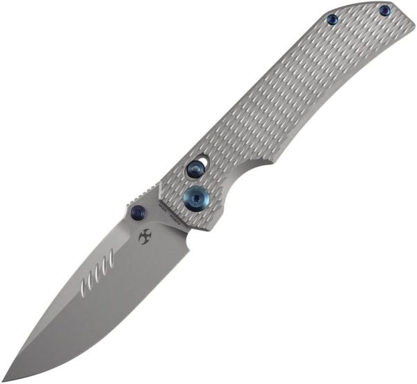 Kansept Eaglestrike Crossbar Lock - Gray Titanium CPM S30V