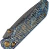 Kansept Eaglestrike Crossbar Lock - Damascus Titanium Gold