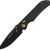 Kansept Eaglestrike Crossbar Lock - Black CPM S35VN Gold