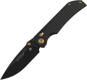 Kansept Eaglestrike Crossbar Lock - Black CPM S35VN Gold