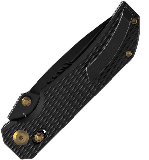 Kansept Eaglestrike Crossbar Lock - Black CPM S35VN Gold