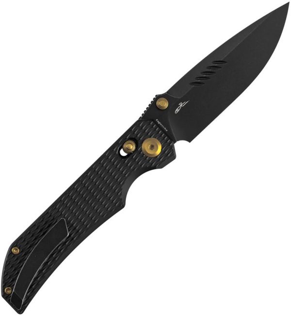 Kansept Eaglestrike Crossbar Lock - Black CPM S35VN Gold