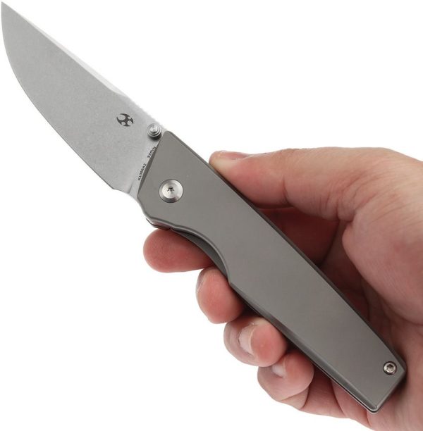 Kansept Chimera Framelock - Stonewash Titanium CPM S35VN