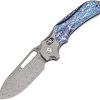 Kansept Quasar Crossbar Lock Damascus Titanium