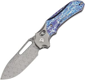 Kansept Quasar Crossbar Lock Damascus Titanium