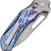 Kansept Quasar Crossbar Lock Damascus Titanium