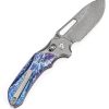 Kansept Quasar Crossbar Lock Damascus Titanium
