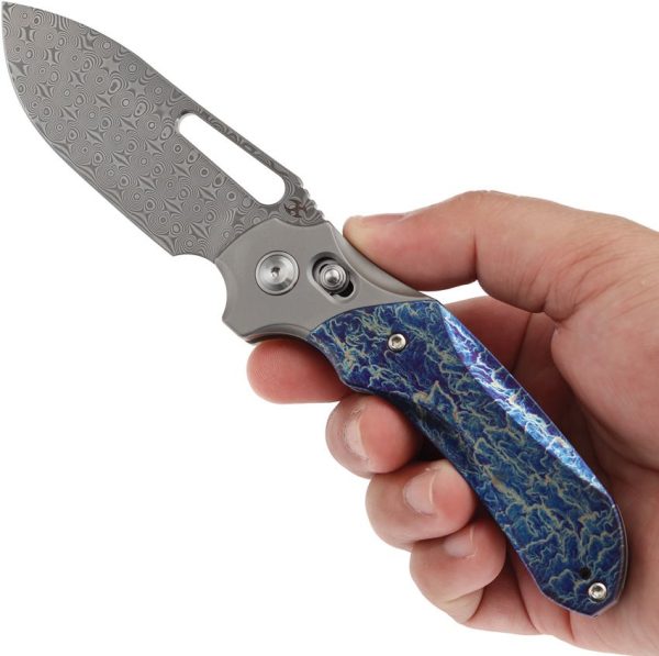 Kansept Quasar Crossbar Lock Damascus Titanium
