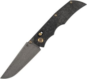 Kansept SIF Crossbar Lock Damascus Carbon Fiber