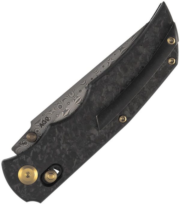 Kansept SIF Crossbar Lock Damascus Carbon Fiber