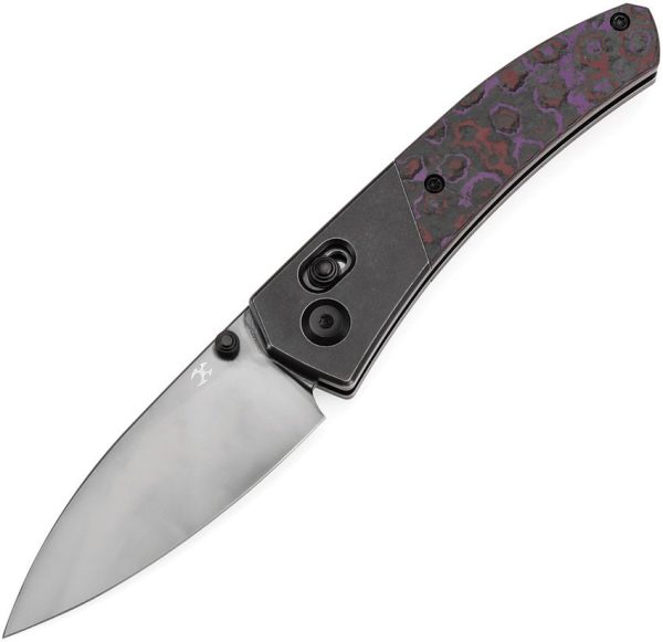 Kansept Dako Crossbar Lock Purple Carbon Fiber Folding Knife