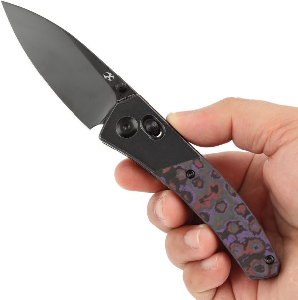 Kansept Dako Crossbar Lock Purple Carbon Fiber Folding Knife