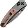 Kansept Dako Crossbar Lock Brown Micarta Folding Knife