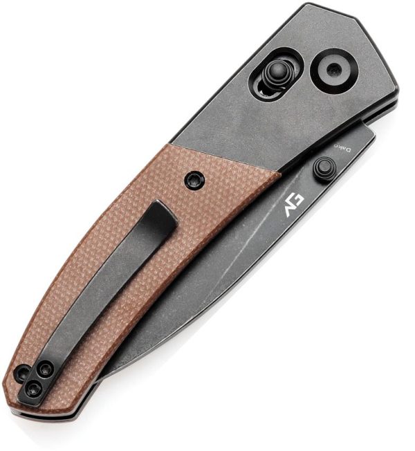 Kansept Dako Crossbar Lock Brown Micarta Folding Knife