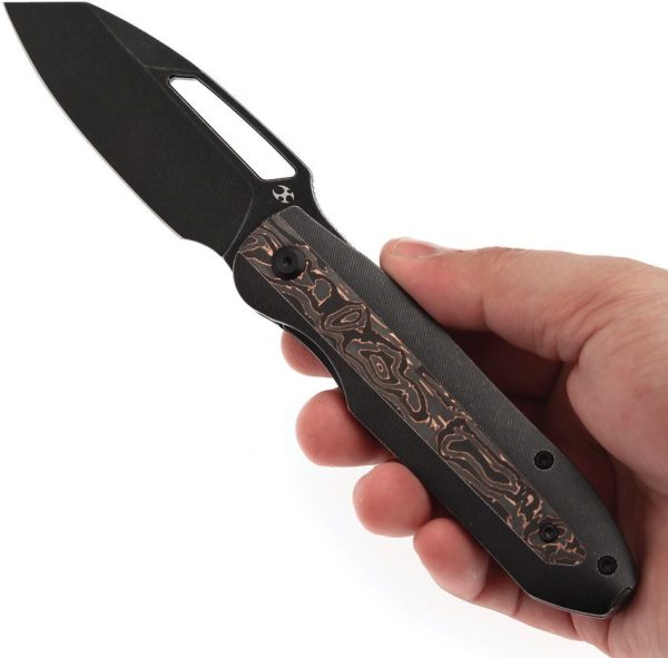 Kansept Thunderhead Linerlock Copper Carbon Fiber Folding Knife