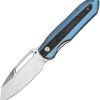 Kansept Thunderhead Linerlock Blue Titanium Carbon Fiber Folding Knife