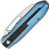Kansept Thunderhead Linerlock Blue Titanium Carbon Fiber Folding Knife