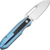 Kansept Thunderhead Linerlock Blue Titanium Carbon Fiber Folding Knife