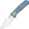 Kansept Bison Framelock Blue Titanium CPM S35VN Bowie