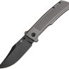 Kansept Bison Framelock Gray Stonewash CPM S35VN Bowie