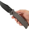 Kansept Bison Framelock Gray Stonewash CPM S35VN Bowie
