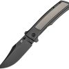Kansept Bison Framelock Gray/Black Titanium CPM-S35VN