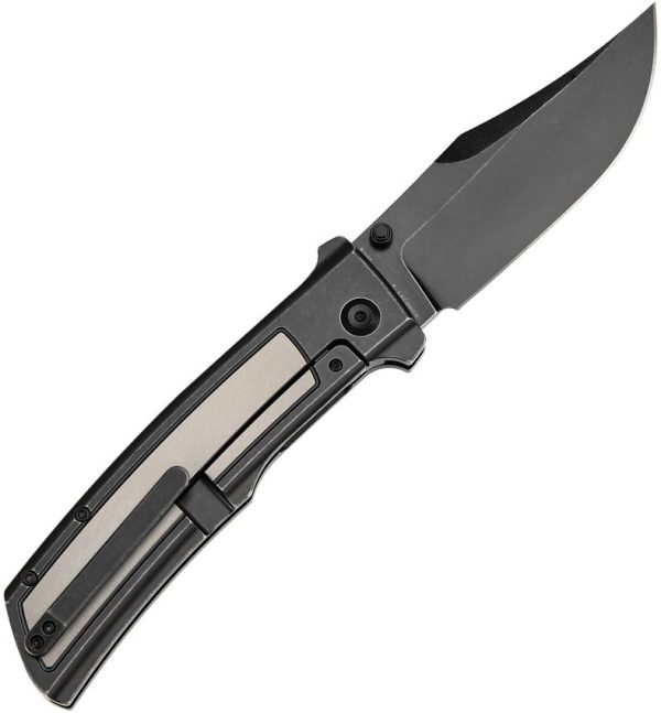 Kansept Bison Framelock Gray/Black Titanium CPM-S35VN