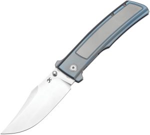 Kansept Bison Framelock Gray/Blue Titanium CPM-S35VN