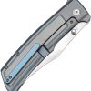 Kansept Bison Framelock Gray/Blue Titanium CPM-S35VN
