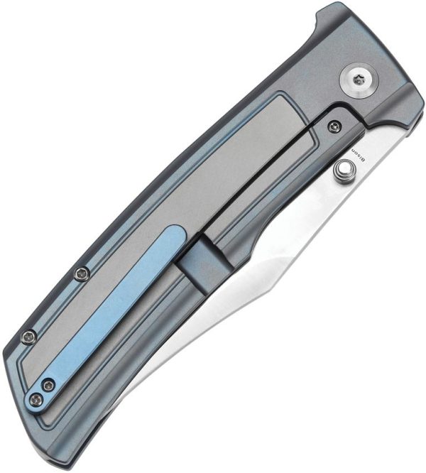 Kansept Bison Framelock Gray/Blue Titanium CPM-S35VN