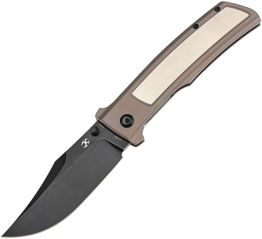 Kansept Knives Bison Framelock 4.25" CPM S35VN Bronze Titanium