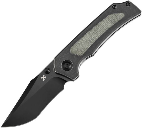 Kansept Fermi Linerlock CPM-20CV Green Micarta