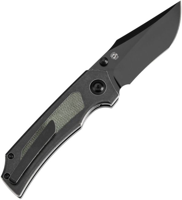 Kansept Fermi Linerlock CPM-20CV Green Micarta