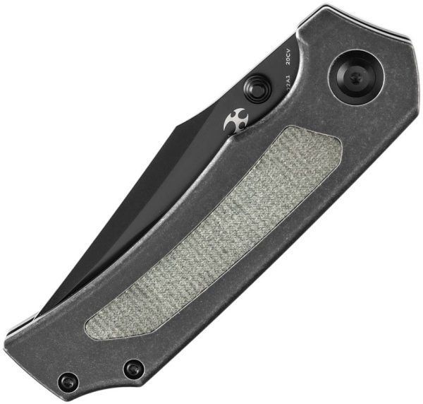 Kansept Fermi Linerlock CPM-20CV Green Micarta