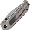 Kansept Fermi Linerlock Damascus Glow Carbon Fiber