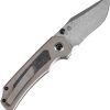 Kansept Fermi Linerlock Damascus Glow Carbon Fiber