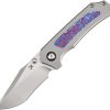 Kansept Fermi Linerlock Timascus Inlay Knife