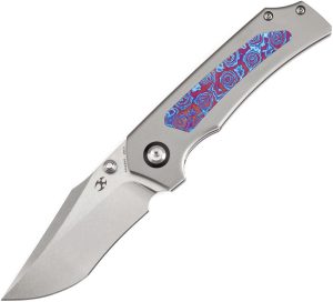 Kansept Fermi Linerlock Timascus Inlay Knife