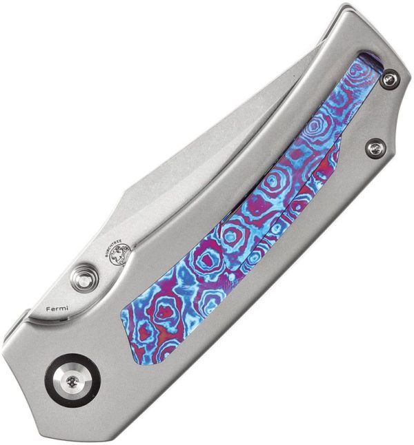 Kansept Fermi Linerlock Timascus Inlay Knife