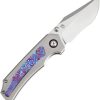 Kansept Fermi Linerlock Timascus Inlay Knife