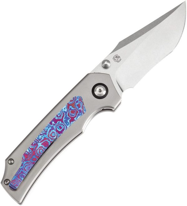 Kansept Fermi Linerlock Timascus Inlay Knife