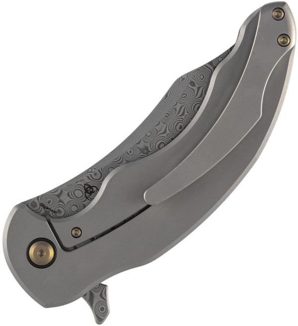 Kansept Gilgamesh Framelock Damascus Shredded CF