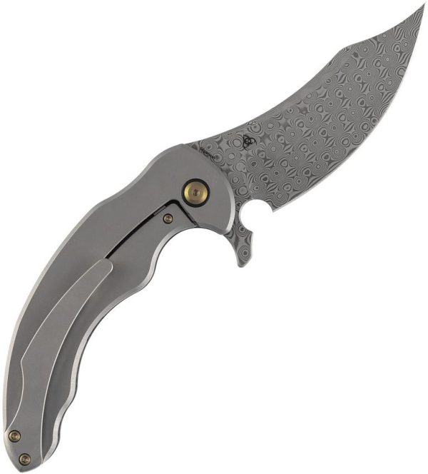 Kansept Gilgamesh Framelock Damascus Shredded CF