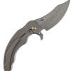 Kansept Gilgamesh Framelock Damascus Bronze Titanium