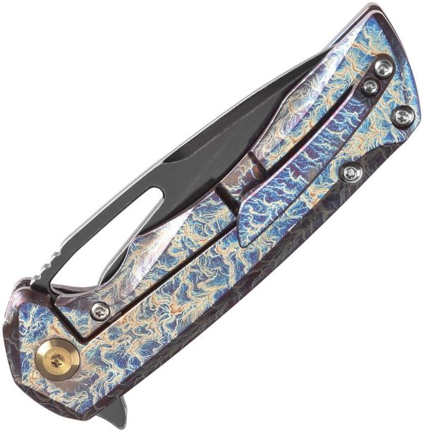 Kansept Mini Kryo Framelock Lightning Titanium Folding Knife