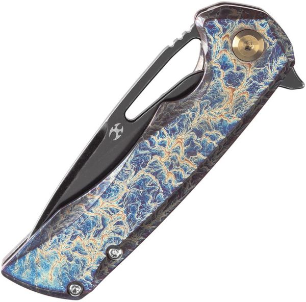 Kansept Mini Kryo Framelock Lightning Titanium Folding Knife