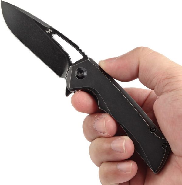 Kansept Mini Kryo Framelock Black Stonewash Titanium