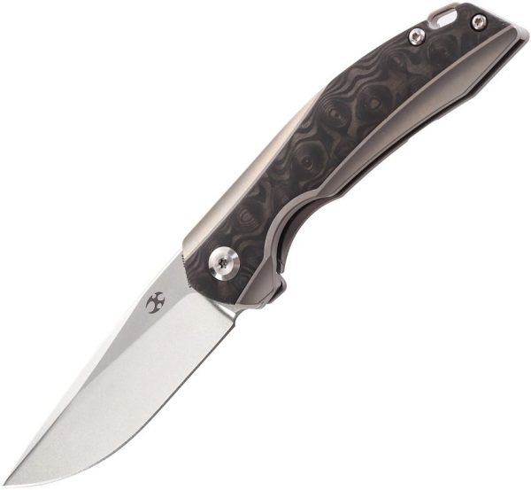 Kansept Mini Accipiter Framelock Carbon Fiber Titanium