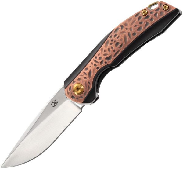 Kansept Mini Accipiter Framelock Copper Inlay Black