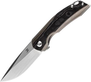 Kansept Mini Accipiter Framelock Bronze Rose Carbon Fiber